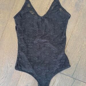 Small Black Lace Bodysuit